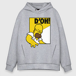 Толстовка оверсайз мужская Homer D'OH!, цвет: меланж