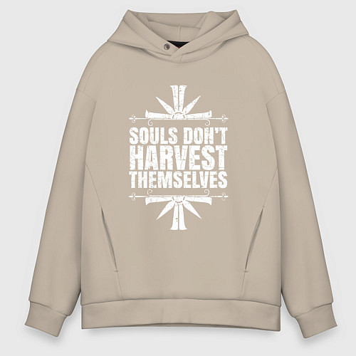 Мужское худи оверсайз Harvest Themselves / Миндальный – фото 1