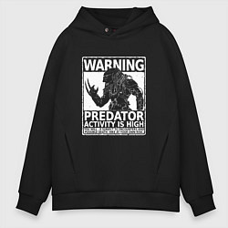 Толстовка оверсайз мужская Predator Activity is High цвета черный — фото 1