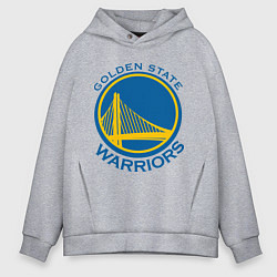 Толстовка оверсайз мужская Golden state Warriors, цвет: меланж