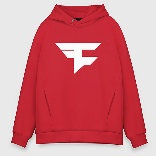 Мужское худи оверсайз FAZE Symbol / Красный – фото 1