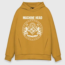 Толстовка оверсайз мужская Machine Head MCMXCII, цвет: горчичный