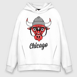 Толстовка оверсайз мужская Chicago SWAG, цвет: белый