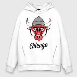 Толстовка оверсайз мужская Chicago SWAG, цвет: белый