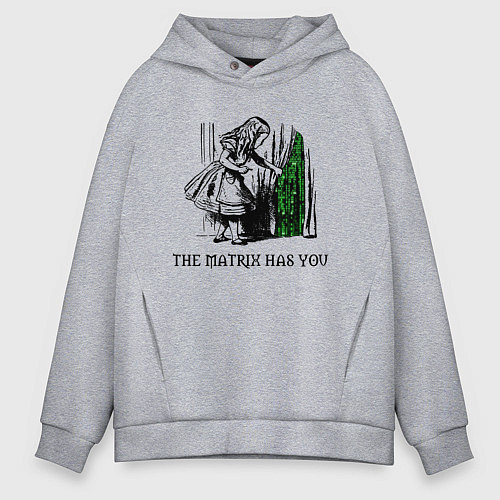 Мужское худи оверсайз Matrix Alice / Меланж – фото 1