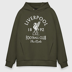 Толстовка оверсайз мужская Liverpool: Football Club, цвет: хаки