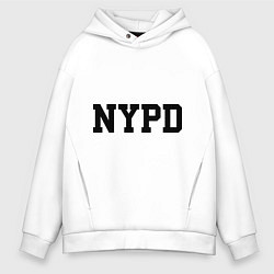 Толстовка оверсайз мужская NYPD, цвет: белый