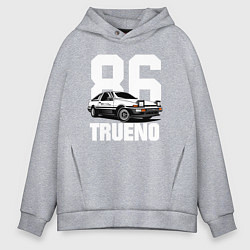 Толстовка оверсайз мужская TRUENO 86, цвет: меланж