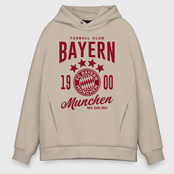 Толстовка оверсайз мужская Bayern Munchen 1900 цвета миндальный — фото 1