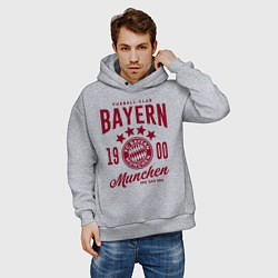 Толстовка оверсайз мужская Bayern Munchen 1900, цвет: меланж — фото 2