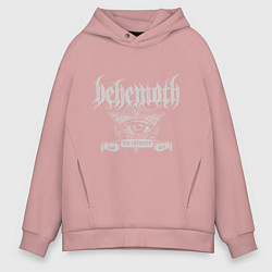 Толстовка оверсайз мужская Behemoth: The Satanist, цвет: пыльно-розовый