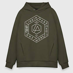 Толстовка оверсайз мужская Linkin Park: One More Light, цвет: хаки