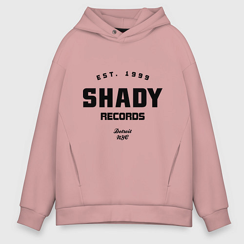 Мужское худи оверсайз Shady records / Пыльно-розовый – фото 1