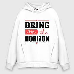 Толстовка оверсайз мужская Bring me the horizon, цвет: белый