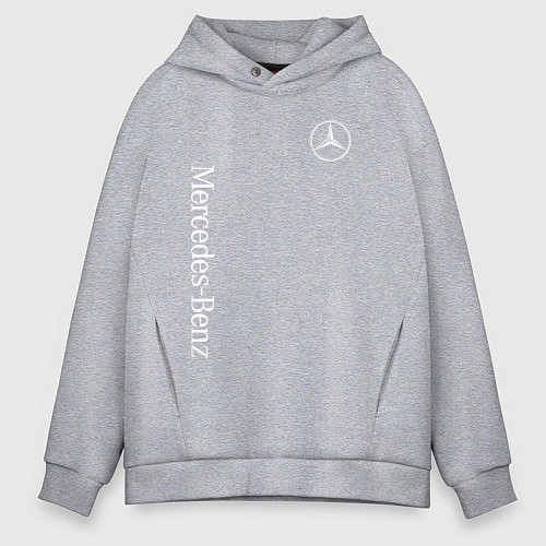 Мужское худи оверсайз MERCEDES-BENZ / Меланж – фото 1