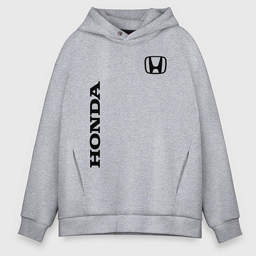 Мужское худи оверсайз HONDA / Меланж – фото 1