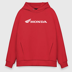 Толстовка оверсайз мужская HONDA, цвет: красный