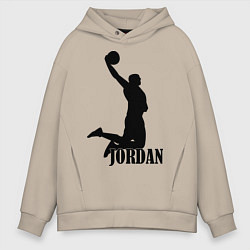 Толстовка оверсайз мужская Jordan Basketball, цвет: миндальный