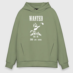 Толстовка оверсайз мужская WANTED El Primo, цвет: авокадо