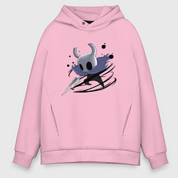 Толстовка оверсайз мужская Hollow Knight, цвет: светло-розовый