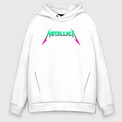 Толстовка оверсайз мужская METALLICA, цвет: белый