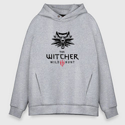 Толстовка оверсайз мужская THE WITCHER 3:WILD HUNT, цвет: меланж
