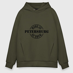 Толстовка оверсайз мужская Made in Petersburg, цвет: хаки