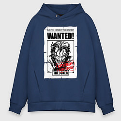 Толстовка оверсайз мужская Wanted Joker, цвет: тёмно-синий