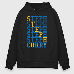 Толстовка оверсайз мужская Steph Curry, цвет: черный