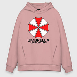 Толстовка оверсайз мужская UMBRELLA CORP, цвет: пыльно-розовый