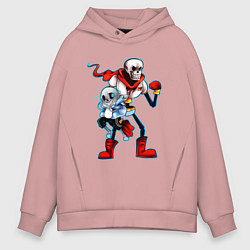 Толстовка оверсайз мужская UNDERTALE, цвет: пыльно-розовый