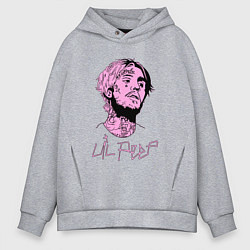 Толстовка оверсайз мужская LIL PEEP, цвет: меланж