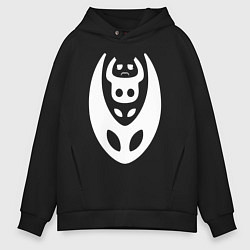 Толстовка оверсайз мужская Hollow Knight, цвет: черный