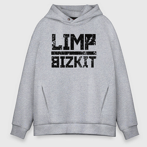 Мужское худи оверсайз LIMP BIZKIT / Меланж – фото 1