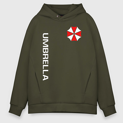 Мужское худи оверсайз UMBRELLA CORP / Хаки – фото 1