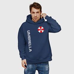 Толстовка оверсайз мужская UMBRELLA CORP, цвет: тёмно-синий — фото 2