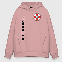 Толстовка оверсайз мужская UMBRELLA CORP, цвет: пыльно-розовый