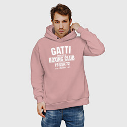 Толстовка оверсайз мужская Gatti Boxing Club, цвет: пыльно-розовый — фото 2