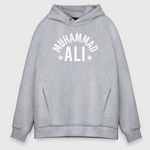 Мужское худи оверсайз Muhammad Ali / Меланж – фото 1
