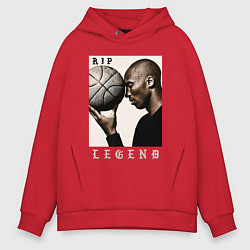 Толстовка оверсайз мужская Kobe - RIP Legend, цвет: красный