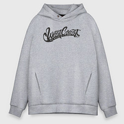 Толстовка оверсайз мужская West Coast Customs, цвет: меланж