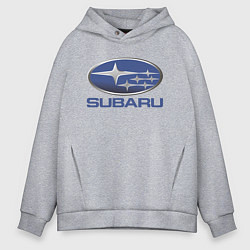 Толстовка оверсайз мужская SUBARU, цвет: меланж