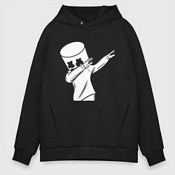 Толстовка оверсайз мужская MARSHMELLO DAB, цвет: черный