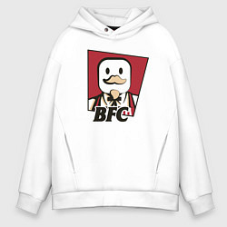 Толстовка оверсайз мужская BFC, цвет: белый