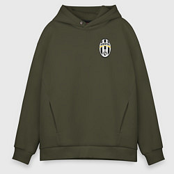Толстовка оверсайз мужская JUVENTUS, цвет: хаки
