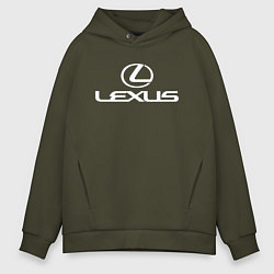 Толстовка оверсайз мужская LEXUS, цвет: хаки