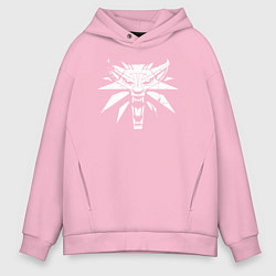 Толстовка оверсайз мужская Ведьмак, цвет: светло-розовый