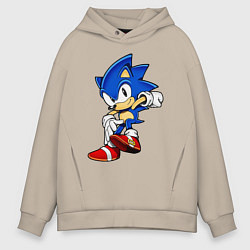 Толстовка оверсайз мужская SONIC, цвет: миндальный