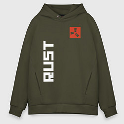 Толстовка оверсайз мужская RUST, цвет: хаки