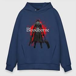 Толстовка оверсайз мужская Bloodborne, цвет: тёмно-синий